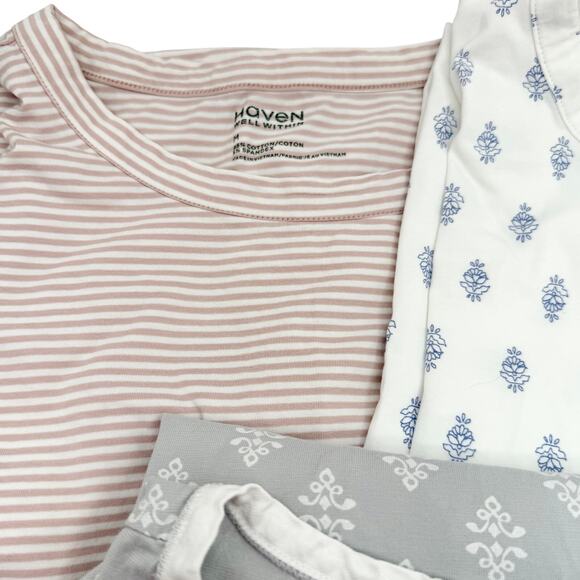 Lot of 3 Women’s Sleepwear Sz. Medium Haven Well Within & Garnet Hill Nightgowns - Picture 16 of 16